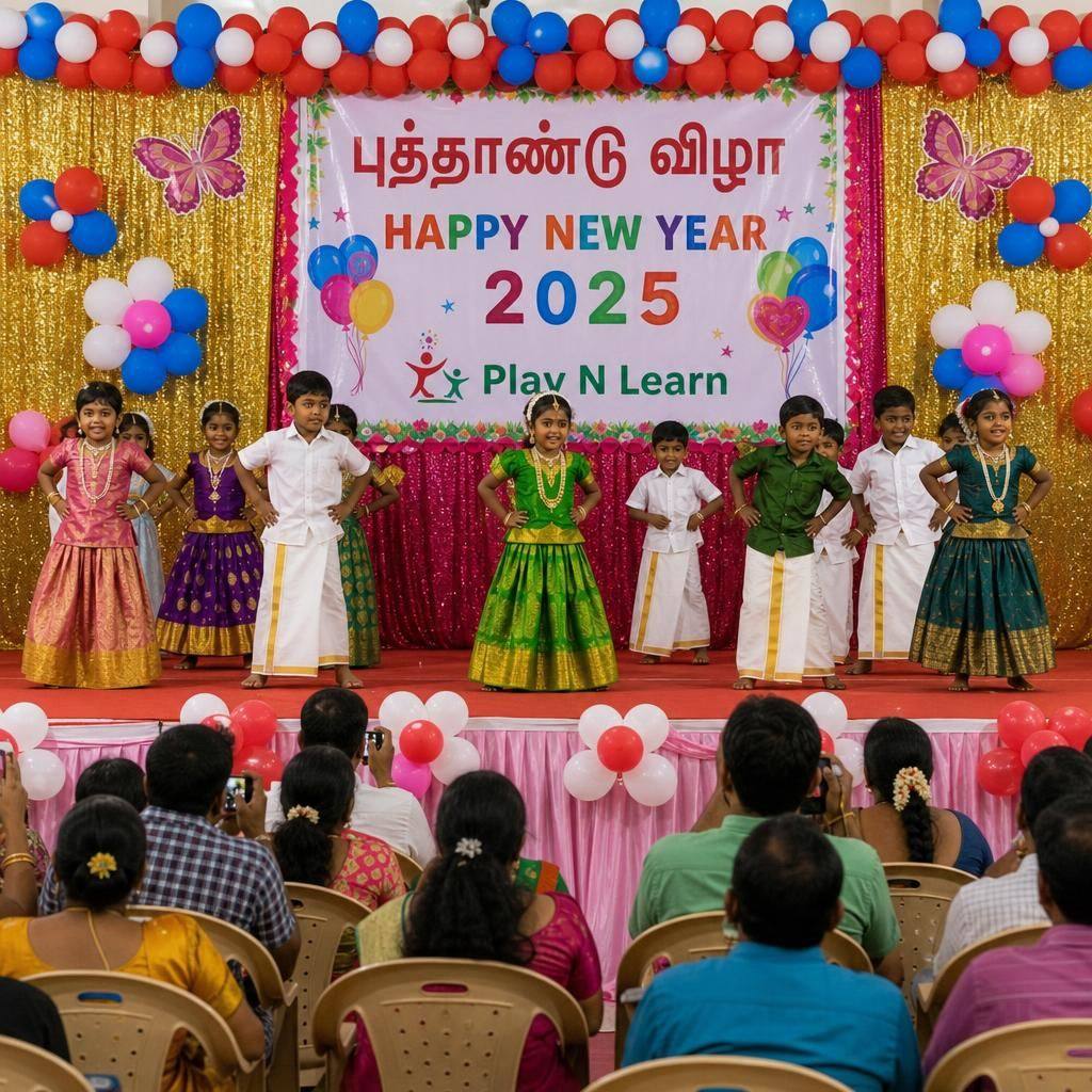 New Year Function at Play N Learn preschool, Kovaipudur Coimbatore